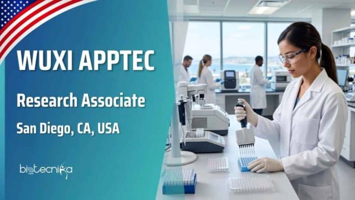 Freshers Research Associate Job at WuXi AppTec, USA | Apply Now