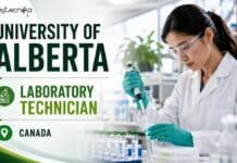Laboratory Technician Jobs at the University of Alberta, Canada | With Salary Upto $58,444.80/year Laboratory Technician Jobs at University of Alberta, Canada | Apply Now