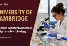 Research Associate Job at University of Cambridge, UK | Apply & Earn Upto £46,049 Research Associate Job at University of Cambridge | Apply Now