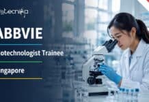 Biotechnologist Trainee Opportunity at AbbVie, Singapore | Biotech freshers, Apply Online Biotechnologist Trainee at AbbVie | Apply Now
