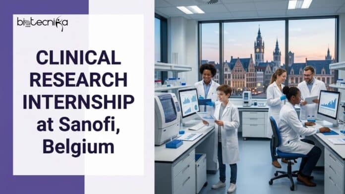 Explore the Clinical Research Internship as a Local Innovation Trainee at Sanofi. Job Opportunity in Belgium.