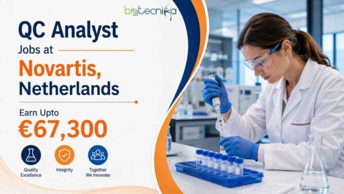 Explore QC Analyst Jobs at Novartis. Join a Dynamic Team in Biotechnology QC roles. Job Opportunities in the Netherlands. Earn Upto €67,300.