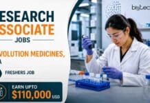 Research Associate Jobs at Revolution Medicines, USA | Biology Freshers Apply Now & Earn Upto $110,000 USD Explore Research Associate Jobs at Revolution Medicines in USA, Focusing on Biomarker Development in Oncology. Biology Freshers, Apply Now.
