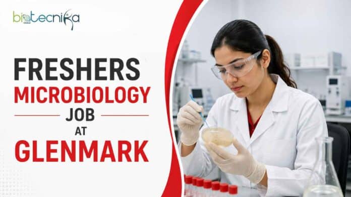 Freshers Microbiology Job at Glenmark. Biology & Microbiology Candidates, Apply Online. Job Opportunity in the USA.