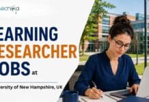 Learning Researcher Jobs at University of New Hampshire, UK | Apply Now For Stem Cell Research Explore Learning Researcher Jobs at University of New Hampshire Focused on Bioprinting and Stem Cell Research.