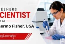 Freshers Scientist Job at Thermo Fisher, USA | Life Science Candidates, Apply Now Thermo Fisher Scientist Job: Apply for an entry-level Scientist I role in Middleton, Wisconsin. Check eligibility, duties, and requirements.