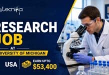 Research Job at University of Michigan, USA | Biology Candidates, Apply Now & Earn Upto $53,400 University of Michigan research job for biology graduates: lead Great Lakes microplastics sampling and analysis, with pay up to $53,400.
