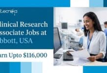 Clinical Research Associate Jobs at Abbott, USA | Life Sciences Candidates, Apply Now & Earn Upto $116,000 Explore Clinical Research Associate Jobs in California with Abbott, a Leader in Life Sciences & Healthcare Innovation. Earn Upto $116,000