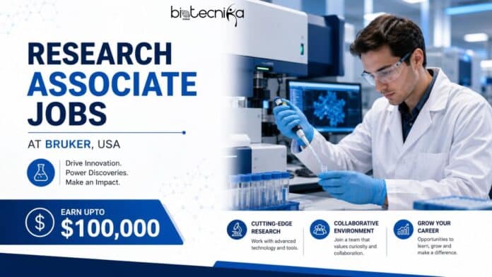 Explore Research Associate Jobs at Bruker in the USA. Join a Leading Company in Proteomics & Analytical Instrumentation. Earn Upto $100,000
