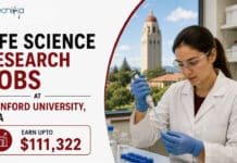Life Science Research Jobs at Stanford University, USA | Apply Online & Earn Upto $111,322 Explore Life Science Research Jobs at Stanford. Join The Neurobiology Team And Contribute To Innovative Research & Earn Upto $111,322