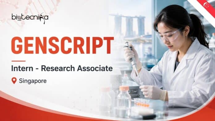 Research Associate Job at GenScript Singapore | Apply Online