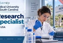 Research Specialist I Job at MUSC, USA | Biology Candidates Apply Now & Earn Upto USD 60,690 Research Specialist Position at Medical University of South Carolina