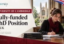 Fully-funded PhD Position at the University of Cambridge, UK | Apply Now Fully-Funded PhD Studentship at University of Cambridge | Apply Now