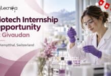 Biotech Internship Opportunity at Givaudan in Kemptthal, Switzerland | Apply Now Biotech Internship Opportunity at Givaudan in Kemptthal, Switzerland | Apply Now