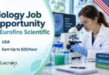 Biology Job Opportunity at Eurofins Scientific, USA | Apply Online & Earn Upto $25/hour Scientist Job at Eurofins Scientific | Apply Now