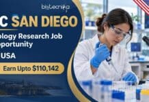 Biology Research Job Opportunity at UC San Diego, USA | Apply Now & Earn Upto $110,142 Research Associate Job at UC San Diego | Apply Now