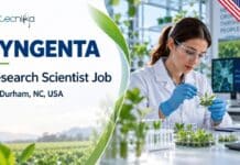 Research Scientist Job: Insectary Control at Syngenta in Durham, NC, USA | Apply Online Research Scientist Position in Insectary Control at Syngenta | Apply Now