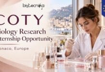 Biology Research Internship Opportunity at Coty in Monaco, Europe | Apply Online Biology Research Internship Opportunity at Coty in Monaco, Europe | Apply Online