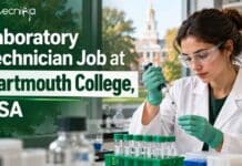 Lab Technician III at Dartmouth Lebanon NH | Molecular Biology & Cell Culture Laboratory Technician III job at Dartmouth College in Lebanon, NH: part-time molecular biology role with cell culture experience required.