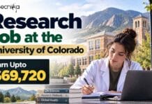 Research Job at the University of Colorado, USA| Life Sciences Candidates, Apply Online & Earn Upto $69,720 Research Job at the University of Colorado. Life Sciences Candidates: Apply Online & Earn Upto $69,720. Opportunity in the USA.