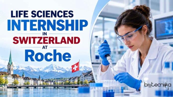 Life Sciences Internship at Roche in Switzerland. 12-month Environmental Compliance and Data placement in Basel starting January 2027.