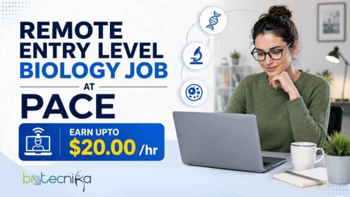 Explore the remote biology job at Pace for an entry-level Chemical Regulatory Analyst role. Apply online for the $20/hour opportunity today.