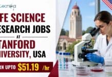 Life Science Research Jobs at Stanford University, USA | Apply Now & Earn Upto $51.19 /hr Life Science Research Jobs at Stanford: explore a one-year oncology research role in California, paying $27.42-$51.19 an hour.