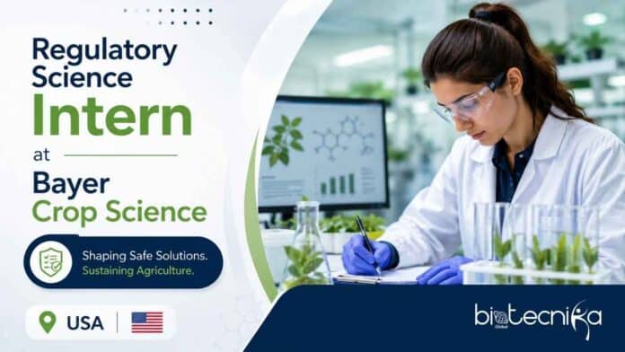 Regulatory Science Policy Intern at Bayer Crop Science in Missouri: review eligibility, responsibilities, policy work, and apply online.