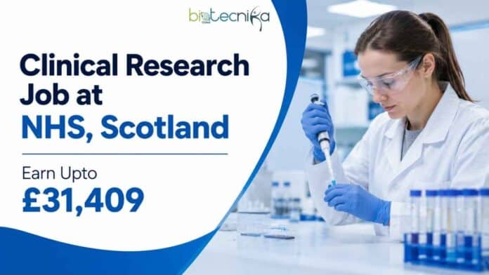 Medical Lab Assistant job at NHS Greater Glasgow and Clyde: support cancer-trial samples in Scotland. Earn Upto £31,409