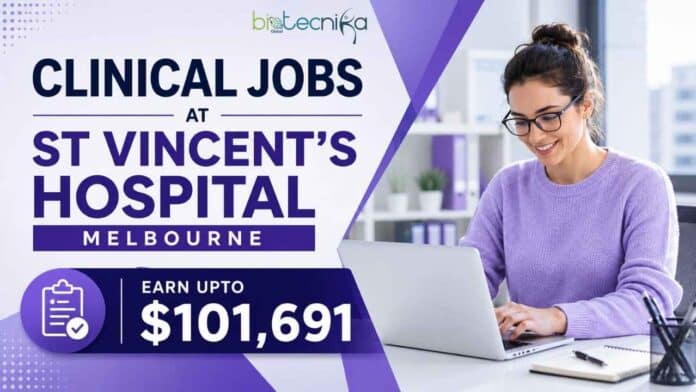 Apply for the Haematology Clinical Trial Coordinator role at St Vincent’s Hospital Melbourne. Check eligibility and salary up to $101,691.