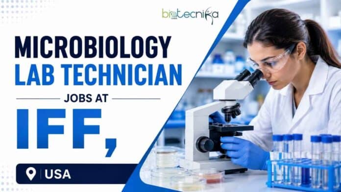 Microbiology Lab Technician opening at IFF in Carrollton, Texas. Review eligibility, duties, and apply online by 30 September 2026.