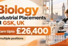 Biology Industrial Placements at GSK, UK | Apply Online For Multiple Positions & Earn Upto £26,400 Biology Industrial Placements 2027 at GSK, UK. Explore biology and biomedical science roles in Stevenage, UK. Earn Upto £26,400. Apply Now.